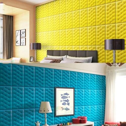 3D paper stereo wall affixed to the TV background skirt wallpaper living room wallpaper waterproof wall decorated bedroom