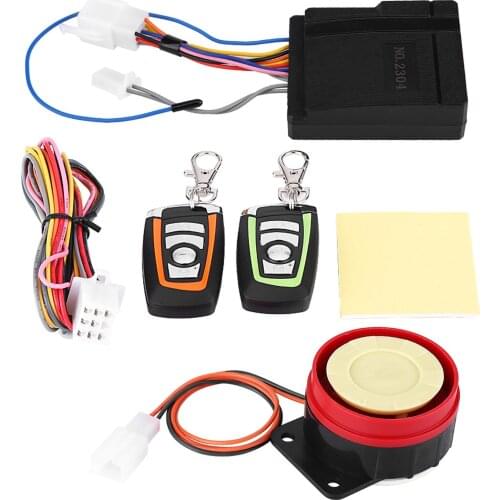 Motorcycle waterproof Anti-theft Remote start Security Alarm System Remote Control Five evel sensitivity can adjust Horn alarm