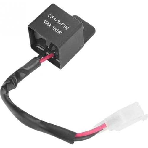 12V Flasher Relay 150W 2Pin LED Flasher Blinker Relay with Cable for Motorcycle Turn Signal Indicator Blinkerrelais