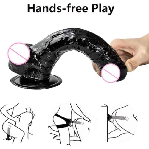 9.2inch Super Long Dildo G-spot Stimulation Huge Big Penis Strapon Female Masturbation Adult Erotic Toys Sex Toys for Woman