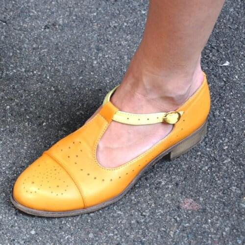 Plus Size 35-43 Oxford Shoes Women Flats Outdoor Footwear Spring Fashion Ladies Leisure Retro Lofers Women flat Walking Shoes