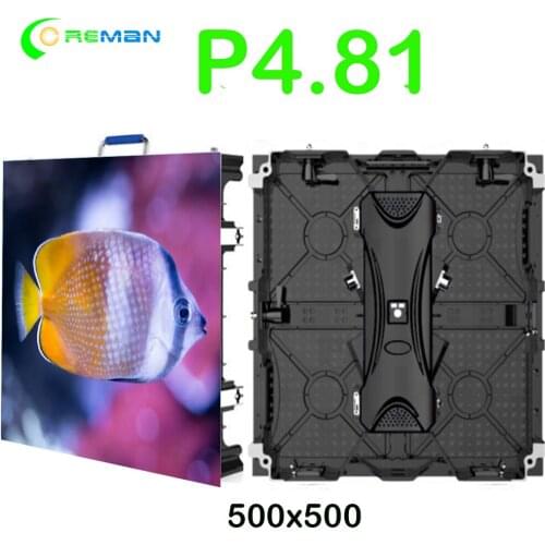 P4.81 outdoor led screen display IP65 die cast led cabinet 500x500 500x1000 curve straight Led Video Panel Wall P3.91 P4.81