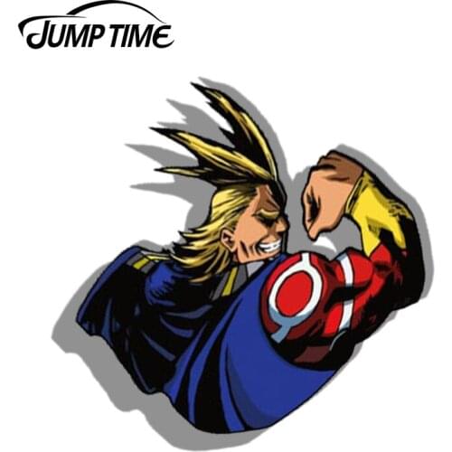 JumpTime 13cm x 12.2cm For My Hero Academia Boku No Hero Decal 3D Car Window Decal Vinyl Bumper Funny Decals JDM DRIFT Racing