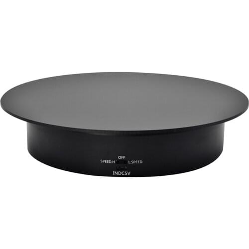 2 Speeds Electric Rotating Jewelry Display Stand Jewelry Organizer Photography Display Base USB Interface Rotating Turntable