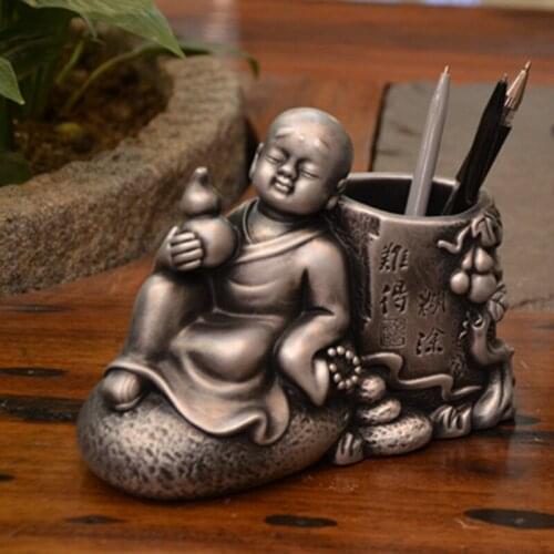 High Quality Handmade Chinese Style Pen Holder, Pen Container