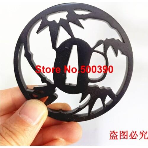 Japanese Iron Steel Tsuba Guard For Japan Sword Samurai Katana Strong