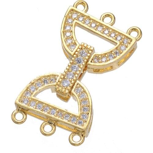 Jewelry Findings Accessories Fit For Hand Made DIY 3 Rows Multi-Strand Pearls Necklace Bracelet Making Jewelry Clasps Connectors