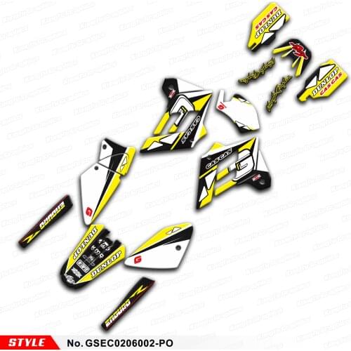 AFTERMARKET Vinyl Wraps Stickers for Gas Gas EC 125 200 250 300 2002 2003 2004 2005 2006 FSE 400 450, Style No. GSEC0206002-PO