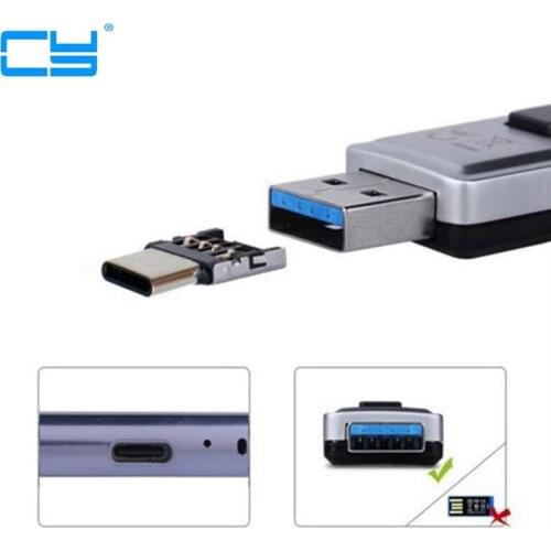 10pcs/lot) Ultra Mini Type-C USB type c USB-C to USB 2.0 OTG Adapter Connector for Tablet & USB Cable & Flash U Disk