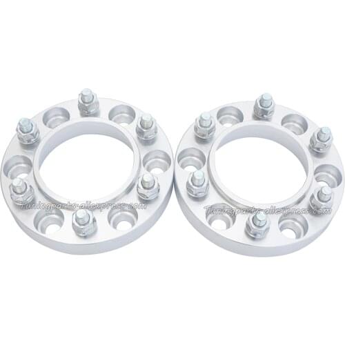 2Pcs |PCD 6x139.7 6x5.5 | CB 106.1MM | Thick 25MM Car Wheel Spacer Adapter For Toyota Hilux,FJ Cruiser,SW4,4 Runne