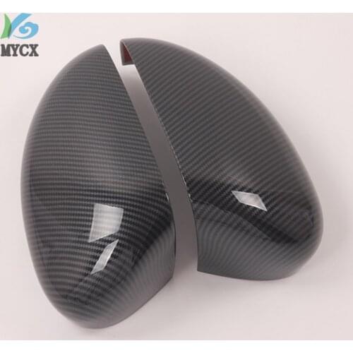 2021 For Ford Escape/Kuga 2020 Carbon Fiber ABS Car Side Door Rearview Mirror Protect Frame Cover Trims Car Styling Accessories