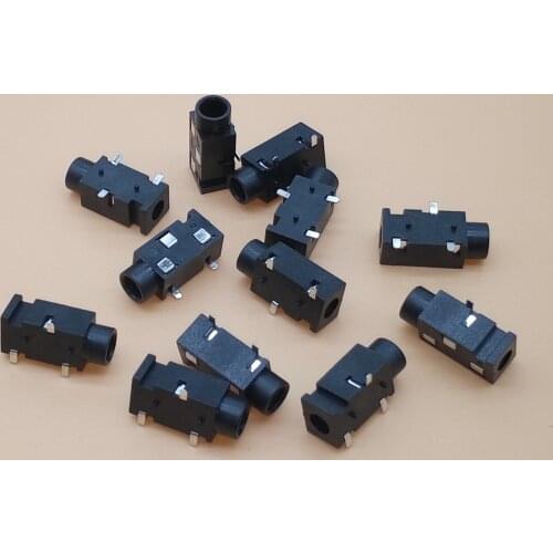 50PCS 3.5mm Female Audio Connector 3 Pin SMT SMD Headphone Jack Socket