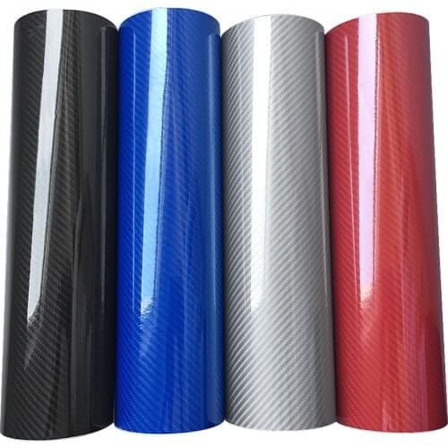 50x200cm Car Sticker Glossy Black 5D Carbon Fiber Vinyl Wrap Film DIY Car Body Film Decoration Motorcycle Truck Car Styling