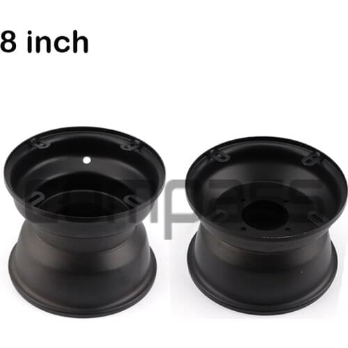 8 inch iron wheel with iron plate, front 19X7-8, rear 18X9.5-8 inch, used for Kart ATV tire accessories