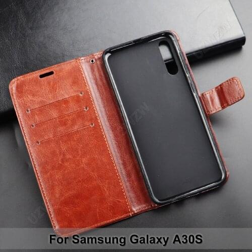 For Samsung Galaxy A30S Flip Wallet PU Leather Case