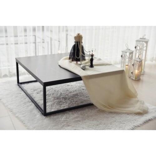 New Modern Moment Deko Designed Andekodizayn ozi Decorative Medium Coffee table Marble Said Matte Black coffe table table basse