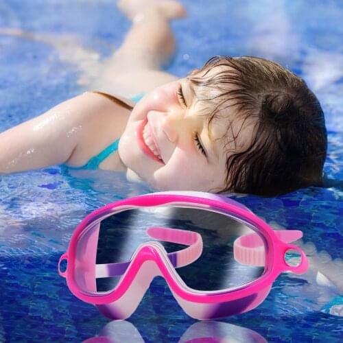Kids Swimming goggles Electroplating HD Anti fog Waterproof Glasses Diving Water sports Goggles Eyewear Adjustable