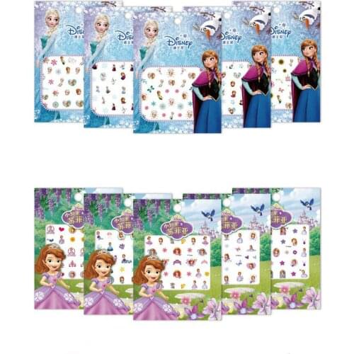 Disney Frozen Disney Princess Cartoon Nail Sticker Aisha Princess Princess Nail Sticker DIY Toy Girl Toy Anime Figures Toys