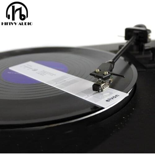 LP Vinyl Turntable Phonograph Stylus Alignment Cartridge Stylus Azimuth Compensation Angle/Calibration Gauge Adjustment Ruler