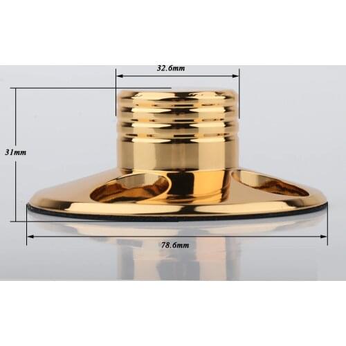 HiFi Piece Gold plated Record Weight LP Disc Stabilizer Turntable Vinyl Clamp