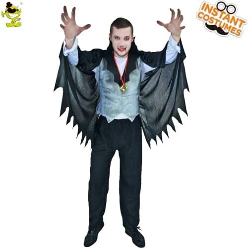 Classic Mens Vampire Costumes Carnival Purim Party Cosplay Classic Vampire Halloween Costumes