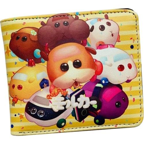 Cartoon anime Nette tier pui pui guinea pigs wallet PU Leather PURSE Wallets With ID & Coin Pocket