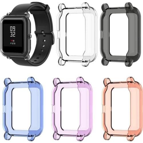 Soft Clear TPU Protection Silicone Case Cover For Amazfit GTS2 Mini Watch