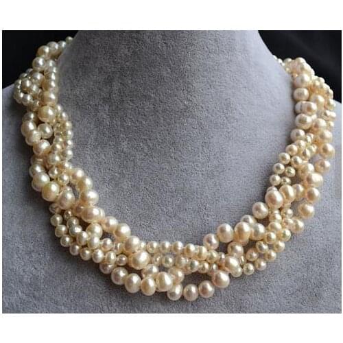 New Arrival Favorite Pearl Neckace White Natural Freshwater Pearl Handmade Fine Jewelry Charming Women Girl Birthday Party Gift