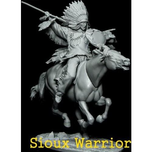 New Unassembled 1/32 ancient fantasy warrior with horse Resin Figure Unpainted Model Kit
