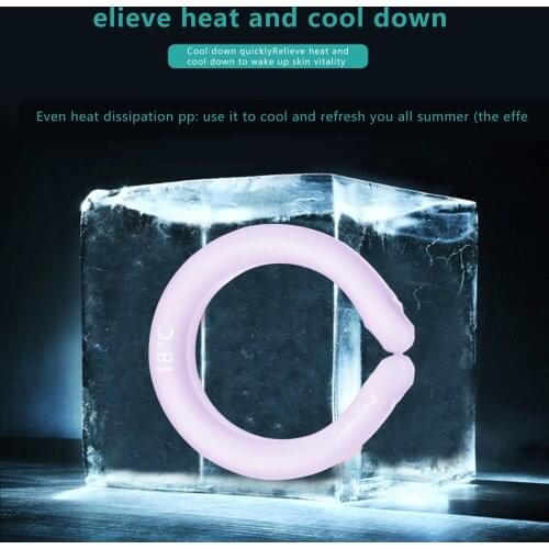Summer Neck Cooling Ring Heatstroke Prevention Ice Cushion Tube Camping Kamp Malzemeleri Outdoor Camping Ice Cushion Pillow