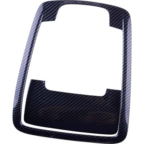 2Pcs/Set Car Front Reading Light Cover Trim Frame Carbon Fiber Style Fit For Dodge Ram 1500 2019 2020