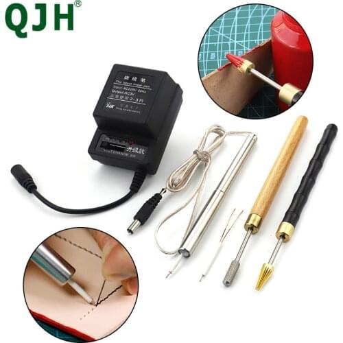 The Latest Linear pen, DIY Leather Burner Kit, For Leather Edge Burning Carving Thread Burn, Side seam Painting Pen Tool