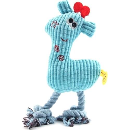 Practical Pet Dog Puppy Chicken Chew Toy Squeaker Squeaky Soft Plush Play Sound Toys