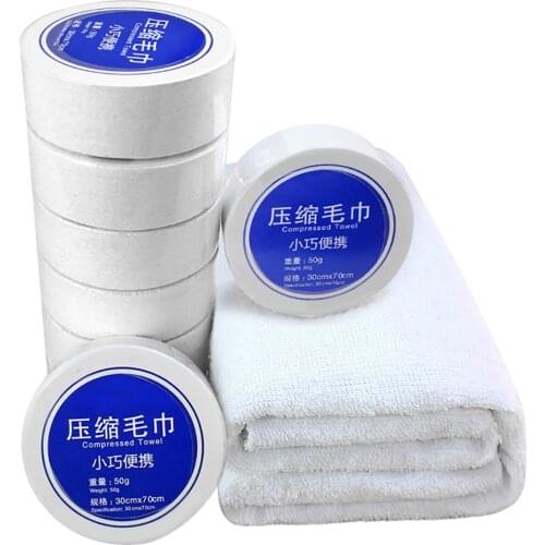 5PCS Compressed Towel Face Bath Washcloths Portable Soft For Travel Camping Outdoor
