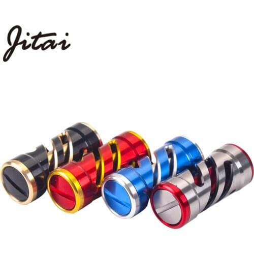 JITAI Aluminum Alloy Reel Handle Knobs Full Metal For Baitcast Reels Spinning Wheels DIY Full Metal Cylindrical Reel Handle Knob