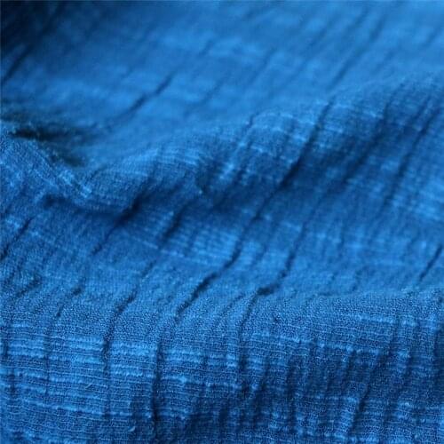 PVDF8 Indigo Dyed 100% Cotton Stripes Fabrics Bedding/Clothings/Sashiko/Patchwork/Decoration/Curtain Blue Cotton Fabrics