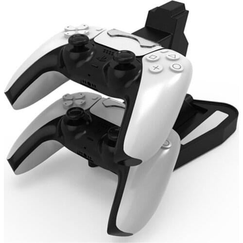 USB Charger Dual Charging Dock Stand Station Cradle Holder for PS5 Gaming
