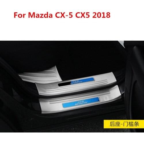 High-quality stainless steel Scuff Plate Door Sill Welcome Pedal For Mazda CX-5 CX5 2017 2018 Car Styling Accessories