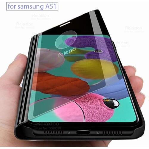 Samsun a51 Case For Samsung Galaxy a51 Smart mirror Flip Cover for Samsung galaxy a 51 51a coque Cases samsunga51 SM-A515F 6.5
