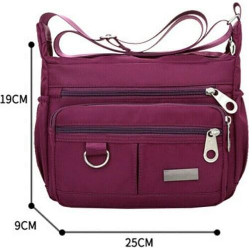 Women Handbag Ladies Large Multi Pocket Messenger Cross Body Handbag Bag Shoulder Bag