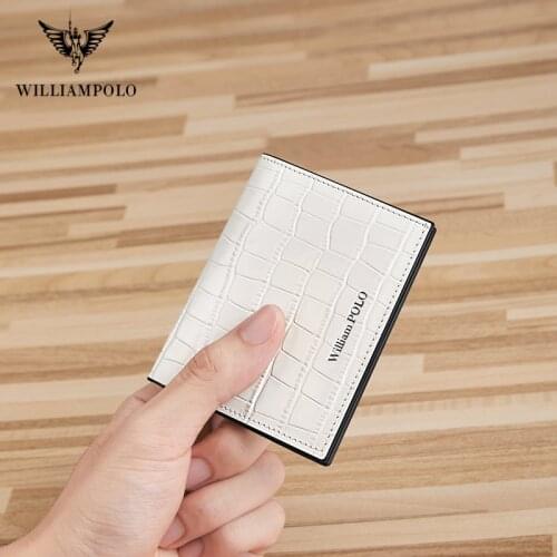 WILLIAMPOLO New Women Wallets ZipperGenuine Leather Coin Purse Mini Key Chain Small Wallet For Women Multi-card Bit Card Holder
