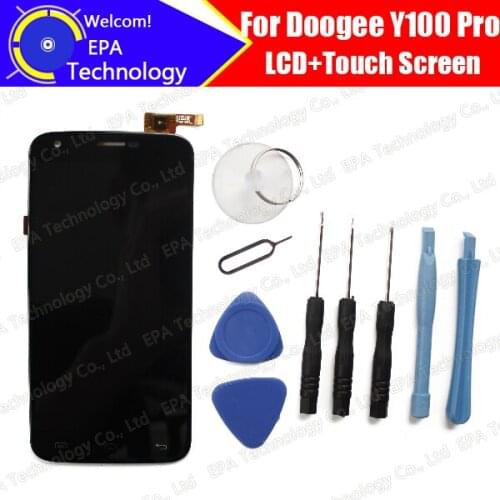 Doogee Y100 Pro LCD Display + Touch Screen 100% Original New Tested Digitizer Glass Panel Replacement For Y100 Pro + Tools