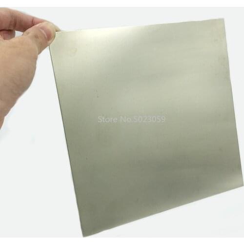 100x100mm White Nickel Copper Plate DIY Handmade Material Cupronickel Plate Material for Industry Mould or Metal Art 1piece