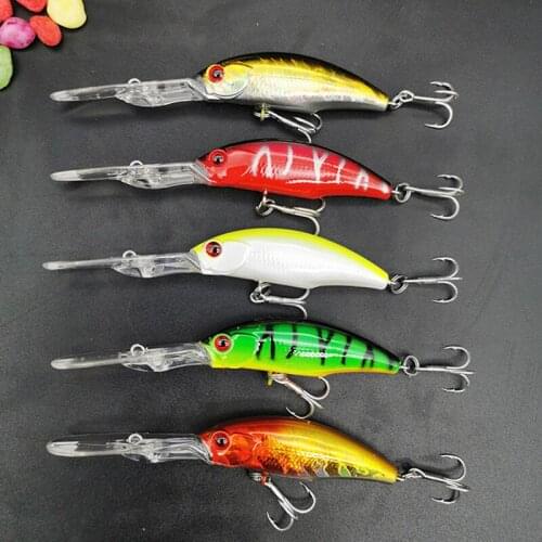 5Pcs Fishing Lures 10cm7.5g Floating Minnow Artificial Hard Bait Wobblers Pesca Crankbait Carp Trolling Fish Lure Fishing Tackle