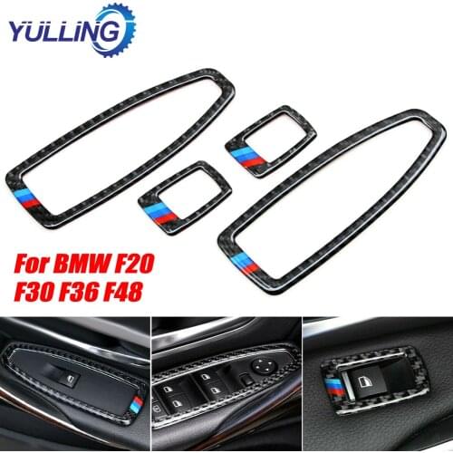 Car Interior Accessories Door Window Switch Frame Trim Cover For BMW F20 F30 F34 F36 F48 1 3 4 Series