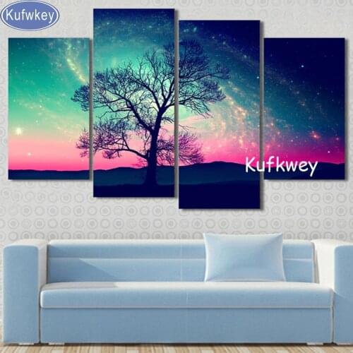 Diamond embroidery sale Galaxy Over Earth Space art 5d diamond painting full diamond mosaic picture of rhinestones cross-stitch