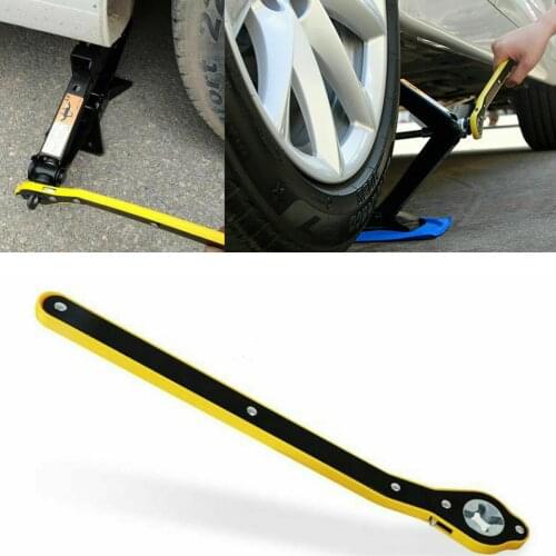 Auto Labor-Saving Jack Ratchet Wrench Scissor Jack Garage Tire Wheel Lug Wrench Handle Labor-Saving Wrench