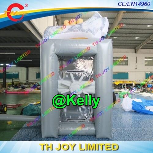 Free air shipping 2x2x3.5mH Inflatable Money Machine carnival inflatable games for sale, High Quality Inflatable Money Booth