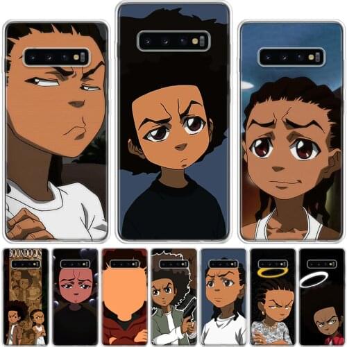 Huey Freeman Boondocks Phone Case For Samsung Galaxy A51 A71 A50 A70 A80 A90 A01 A6 A7 A8 A9 A10 A11 A20 A21 A30 A40 A41 Plus Co
