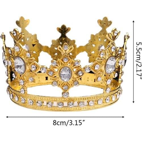 N7ME Baby Crystal Rhinestone Crown Mini Tiara Wedding Headband Princess Girls Birthday Party Decoration